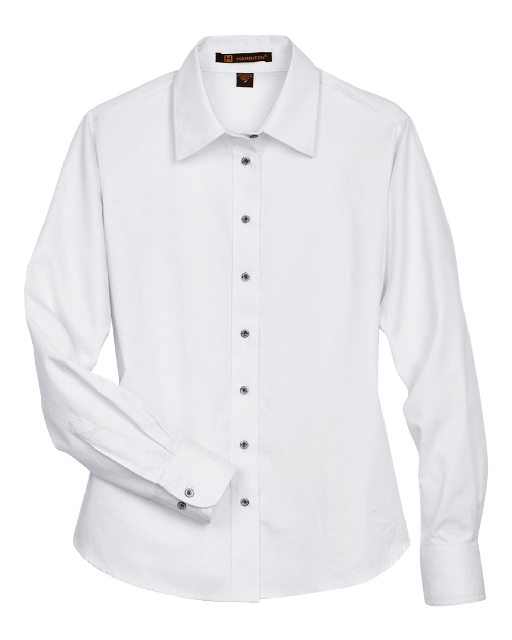 Harriton Women's Easy Blend™ Twill Dress Shirt with Stain-Release. M500W - White