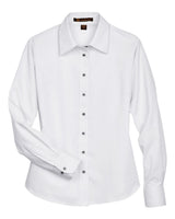 Harriton Women's Easy Blend™ Twill Dress Shirt with Stain-Release. M500W - White