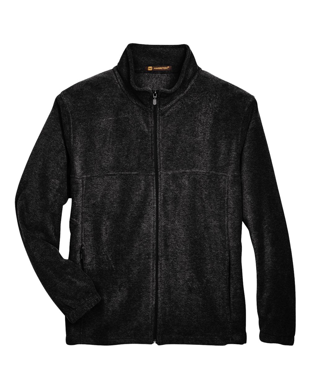 Harriton Men's Full-Zip Fleece. M990 - Black