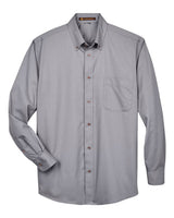 Harriton Men's Easy Blend™ Twill Shirt. M500 - Dark Grey