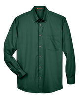 Harriton Men's Easy Blend™ Twill Shirt. M500 - Hunter