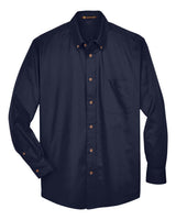 Harriton Men's Easy Blend™ Twill Shirt. M500 - Navy