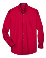 Harriton Men's Easy Blend™ Twill Shirt. M500 - Red