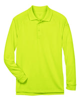 Harriton Men's Advantage Long Sleeve Tactical Polo. M211L - Safety Yellow