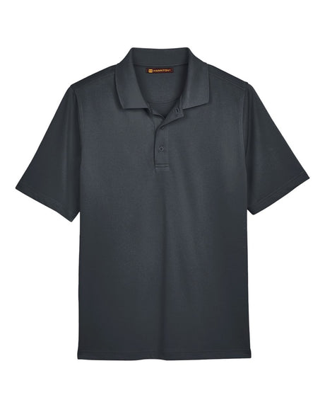 Harriton Men's Advantage Snag Protection Plus Polo. M348 - Dark Charcoal
