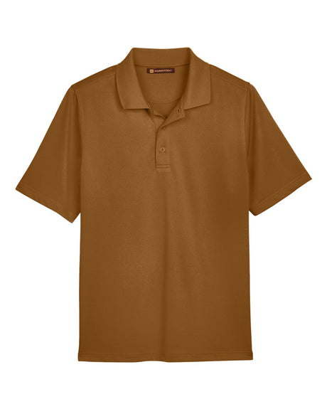 Harriton Men's Advantage Snag Protection Plus Polo. M348 - Duck Brown