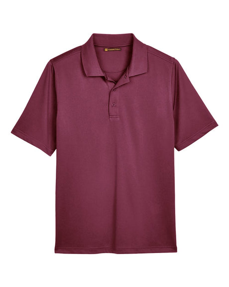 Harriton Men's Advantage Snag Protection Plus Polo. M348 - Maroon