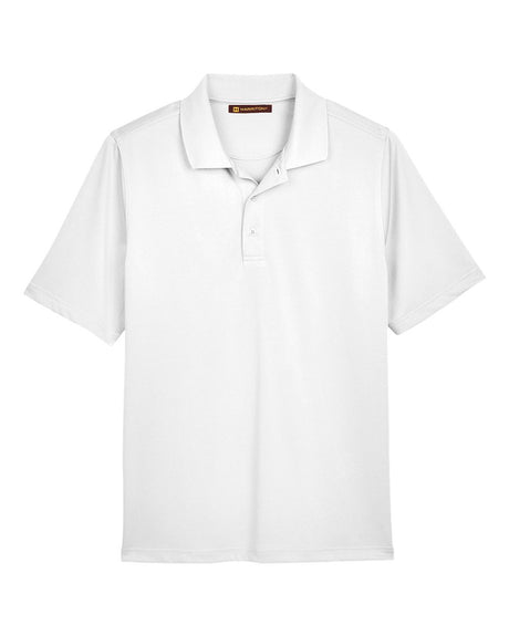 Harriton Men's Advantage Snag Protection Plus Polo. M348 - White