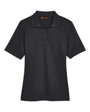 Harriton Women's Advantage Snag Protection Plus Polo. M348W - Black