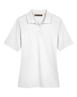 Harriton Women's Advantage Snag Protection Plus Polo. M348W - White
