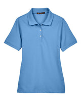 Harriton Women's Easy Blend Polo. M265W - Light College Blue