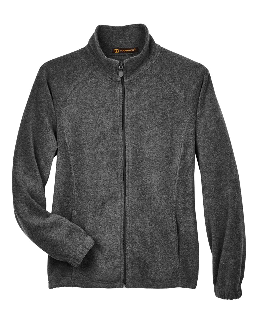 Harriton Women's Full-Zip Fleece. M990W - Charcoal