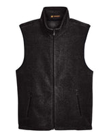 Harriton Unisex Fleece Full-Zip Vest. M985 - Black