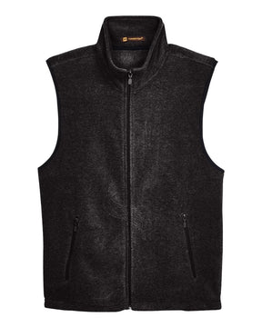 Harriton Unisex Fleece Full-Zip Vest. M985 - Black