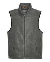 Harriton Unisex Fleece Full-Zip Vest. M985 - Charcoal