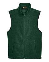 Harriton Unisex Fleece Full-Zip Vest. M985 - Hunter