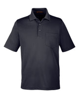 Harriton Men's Advantage Snag Protection Plus IL Pocket Polo. M348P - Black