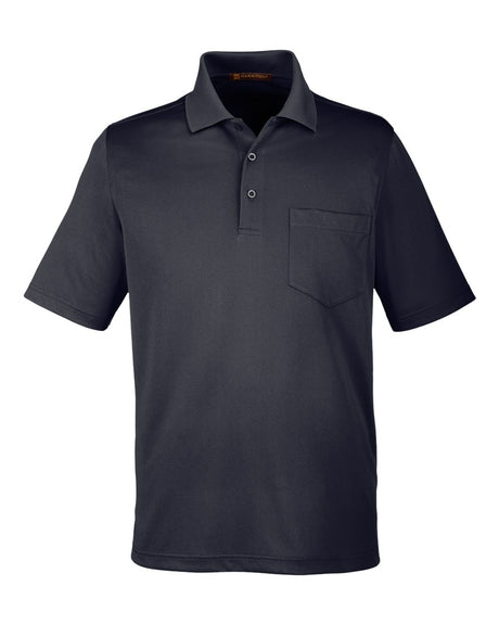 Harriton Men's Advantage Snag Protection Plus IL Pocket Polo. M348P - Black