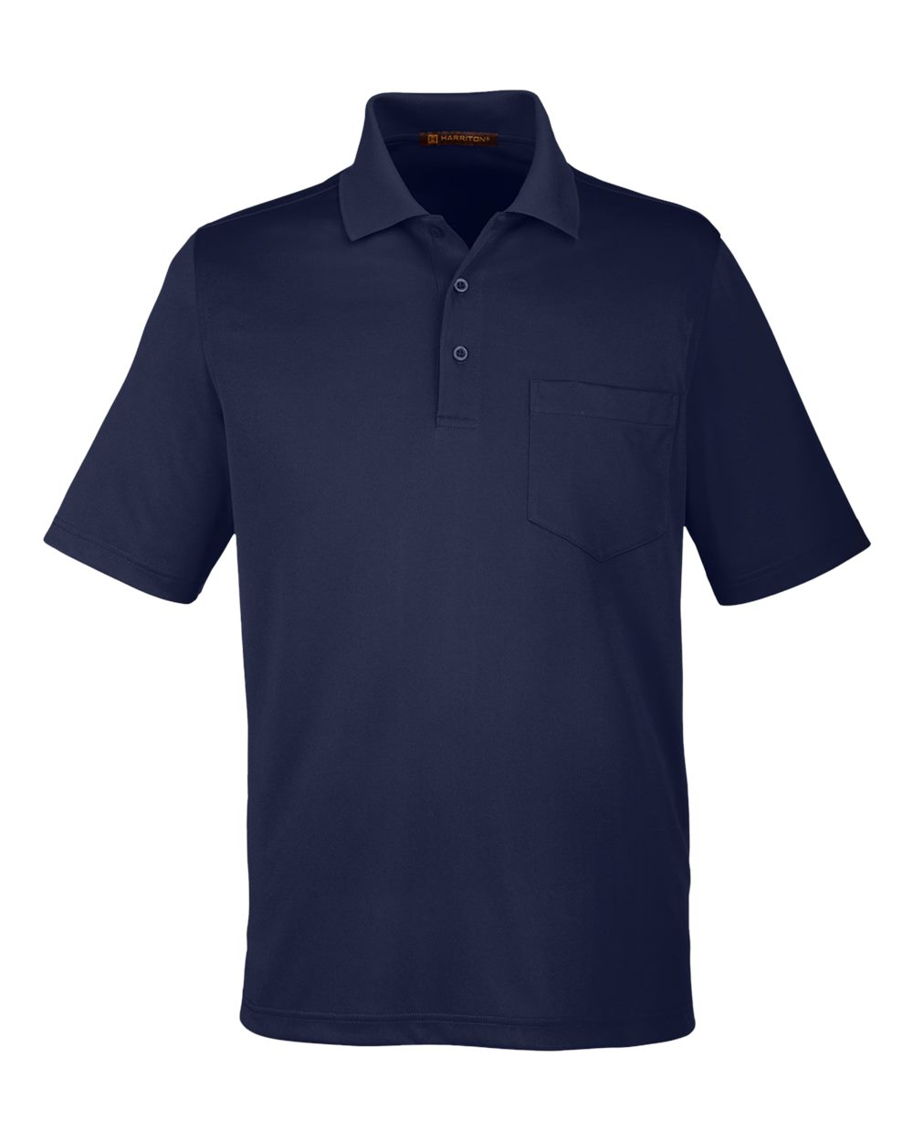 Harriton Men's Advantage Snag Protection Plus IL Pocket Polo. M348P - Dark Navy