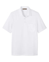 Harriton Men's Advantage Snag Protection Plus IL Pocket Polo. M348P - White