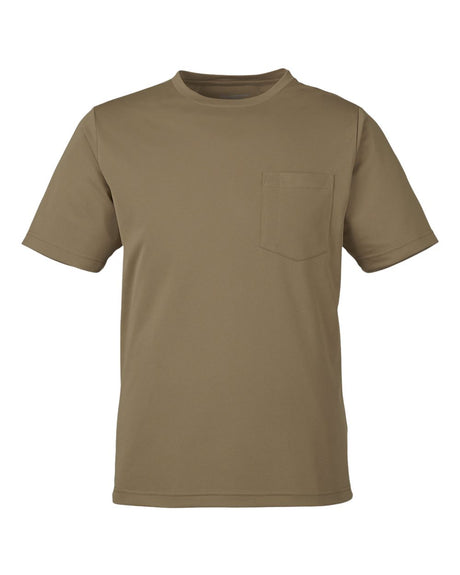 Harriton Unisex Charge Snag and Soil Protect T-Shirt. M118 - Coyote Brown