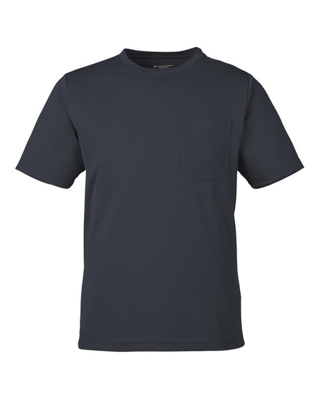 Harriton Unisex Charge Snag and Soil Protect T-Shirt. M118 - Dark Charcoal