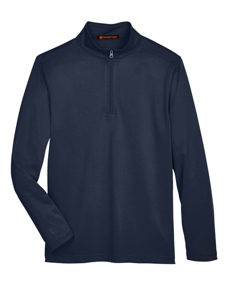 Harriton Men's Advantage Snag Protection Plus Quarter-Zip Pullover. M748 - Dark Navy