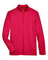 Harriton Men's Advantage Snag Protection Plus Quarter-Zip Pullover. M748 - Red