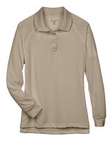 Harriton Women's Advantage Long Sleeve Tactical Polo. M211LW - Desert Khaki