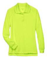 Harriton Women's Advantage Long Sleeve Tactical Polo. M211LW - Safety Yellow