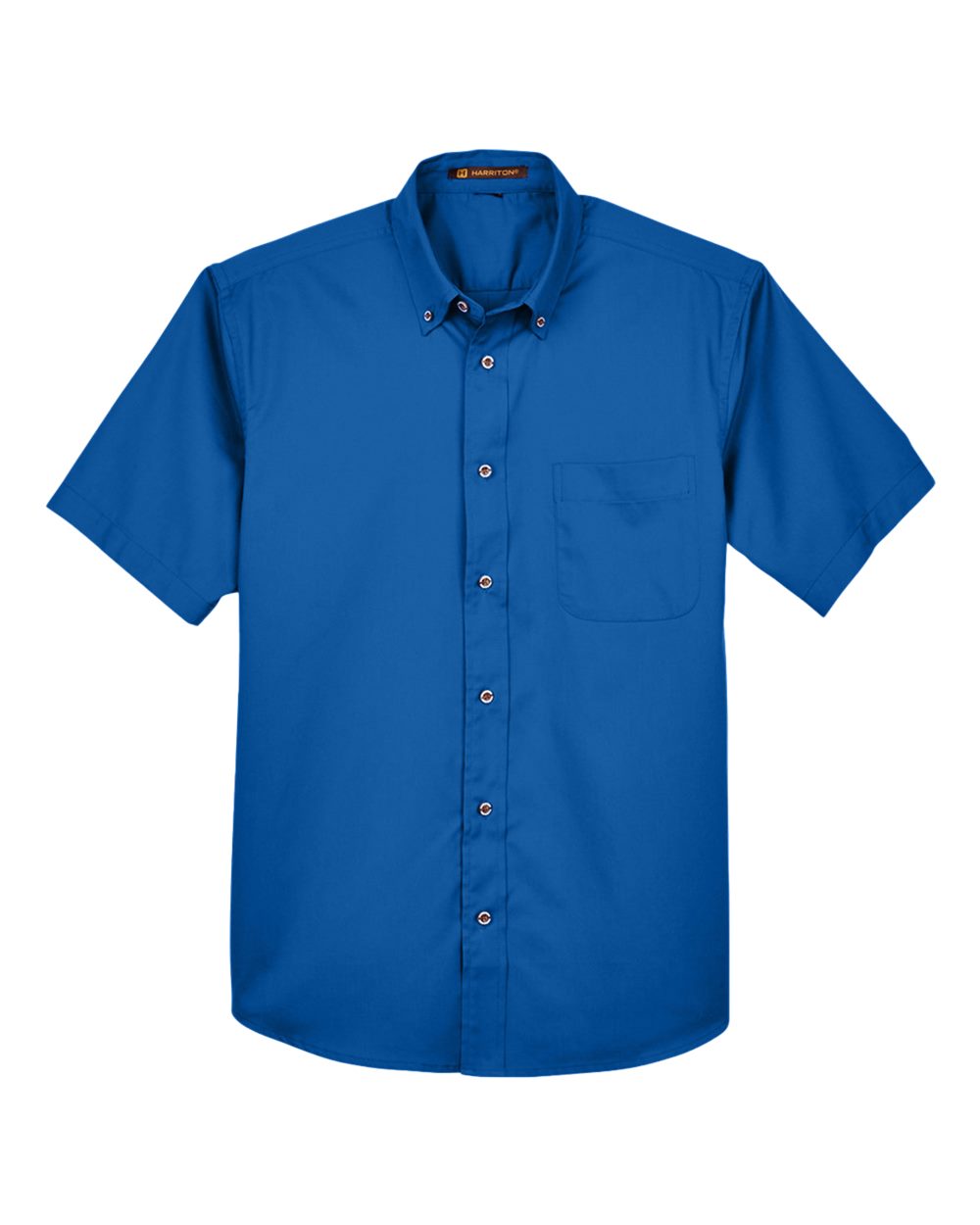 Harriton Men's Easy Blend™ Twill Dress Shirt with Stain-Release. M500S - French Blue