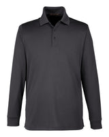 Harriton Men's Advantage Snag Protection Plus IL Long Sleeve Polo. M348L - Dark Charcoal