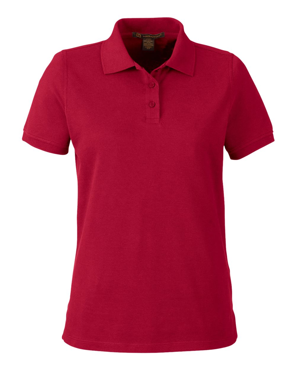 Harriton Women's Valiant Cotton Snag Protect Polo. M205W - Red