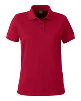 Harriton Women's Valiant Cotton Snag Protect Polo. M205W - Red