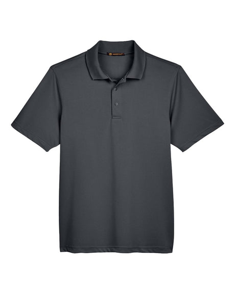 Harriton Men's Advantage Snag Protection Plus IL Snap Placket Polo. M345 - Dark Charcoal