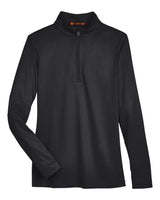 Harriton Women's Advantage Snag Protection Plus Quarter-Zip Pullover. M748W - Black