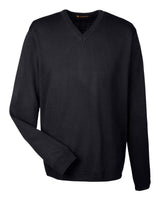 Harriton Men's Pilbloc™ V-Neck Sweater. M420 - Black