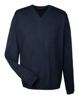 Harriton Men's Pilbloc™ V-Neck Sweater. M420 - Dark Navy