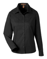 Harriton Women's Advantage IL Workshirt. M585LW - Black