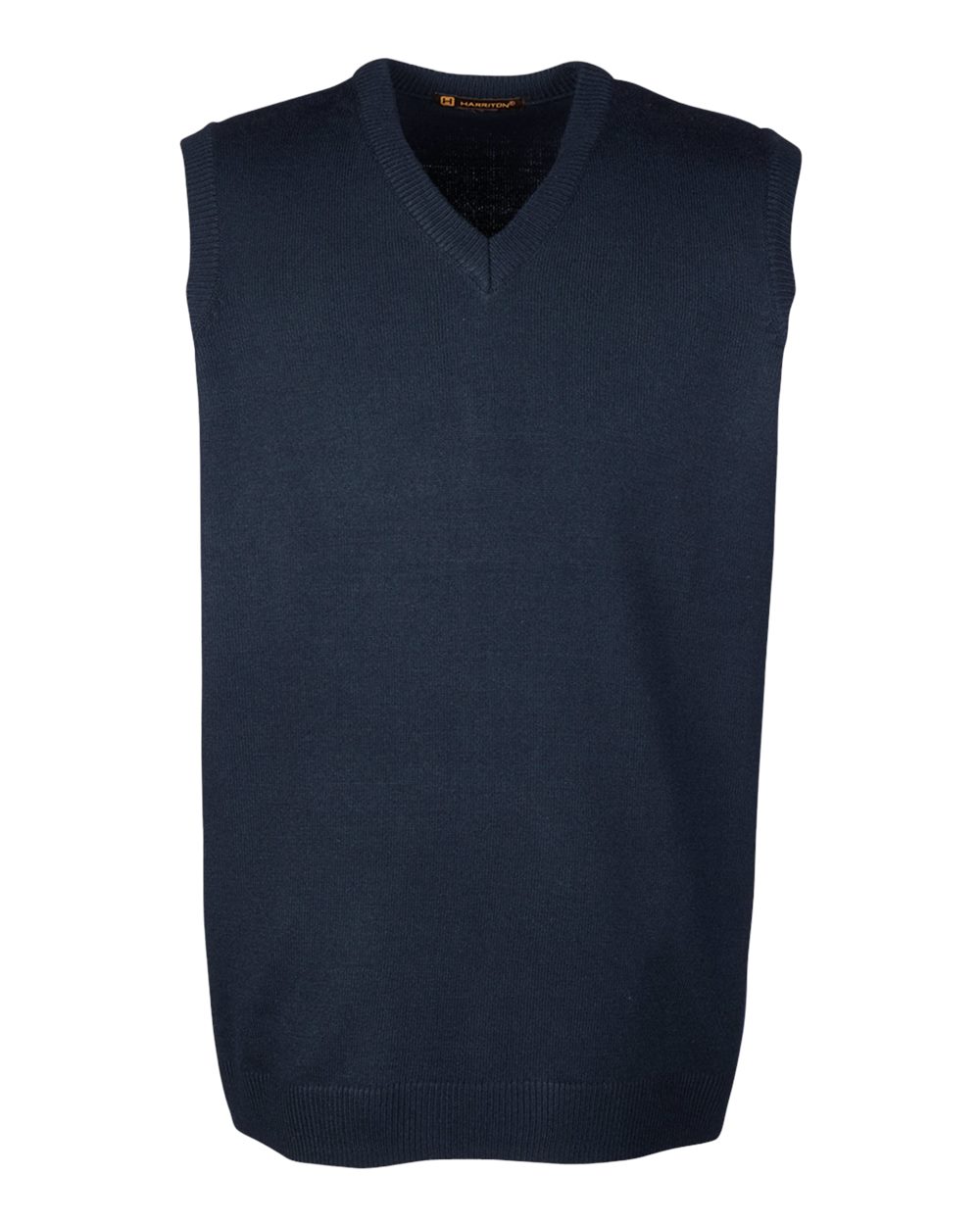 Harriton Men's Pilbloc™ V-Neck Sweater Vest. M415 - Dark Navy
