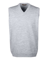 Harriton Men's Pilbloc™ V-Neck Sweater Vest. M415 - Grey Heather