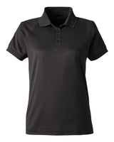 Harriton Women's Charge Snag and Soil Protect Polo. M208W - Black