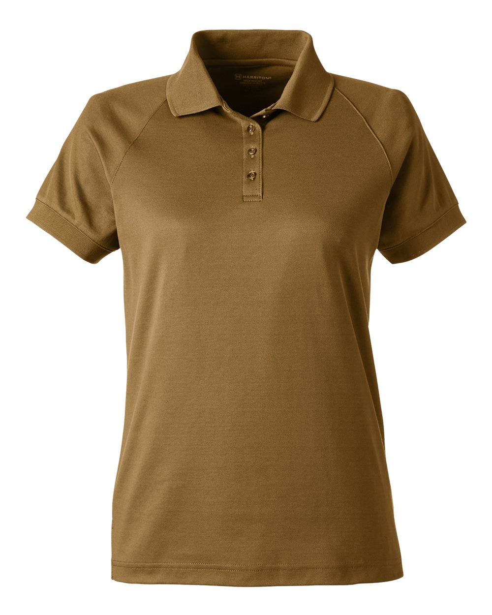 Harriton Women's Charge Snag and Soil Protect Polo. M208W - Coyote Brown