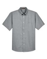 Harriton Men's Oxford Short Sleeve with Stain-Release. M600S - Oxford Grey