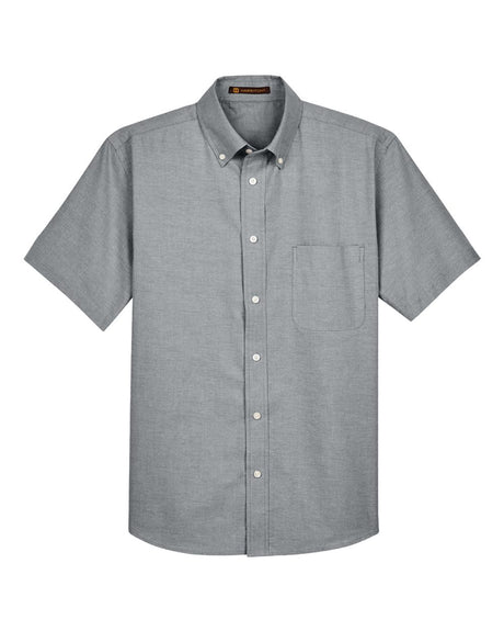 Harriton Men's Oxford Short Sleeve with Stain-Release. M600S - Oxford Grey