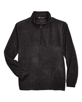Harriton Men's Fleece Quarter-Zip Pullover. M980 - Black