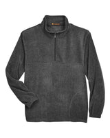 Harriton Men's Fleece Quarter-Zip Pullover. M980 - Charcoal
