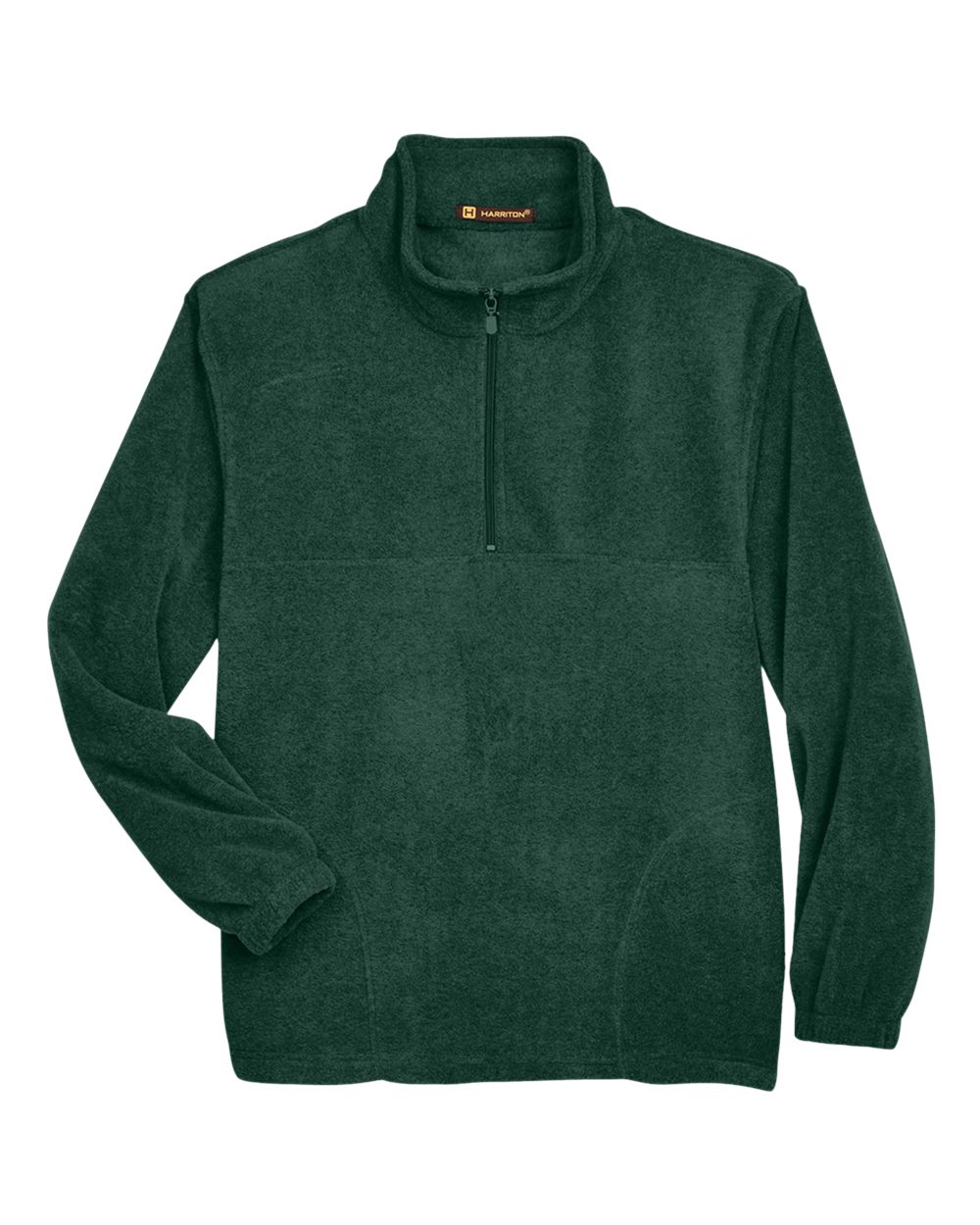 Harriton Men's Fleece Quarter-Zip Pullover. M980 - Hunter