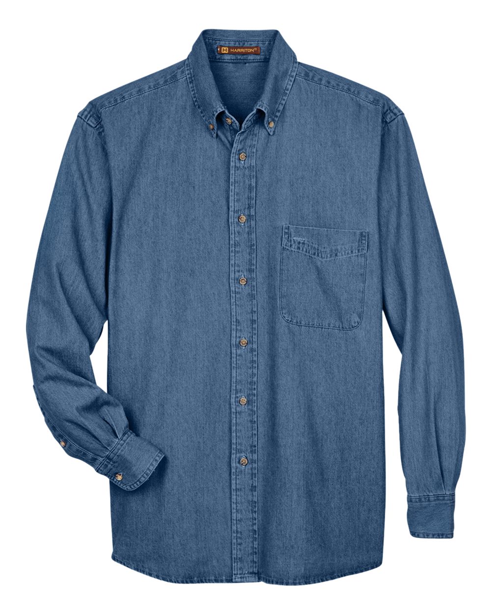 Harriton Men's Denim Shirt. M550 - Light Denim