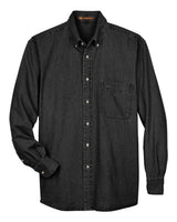Harriton Men's Denim Shirt. M550 - Washed Black